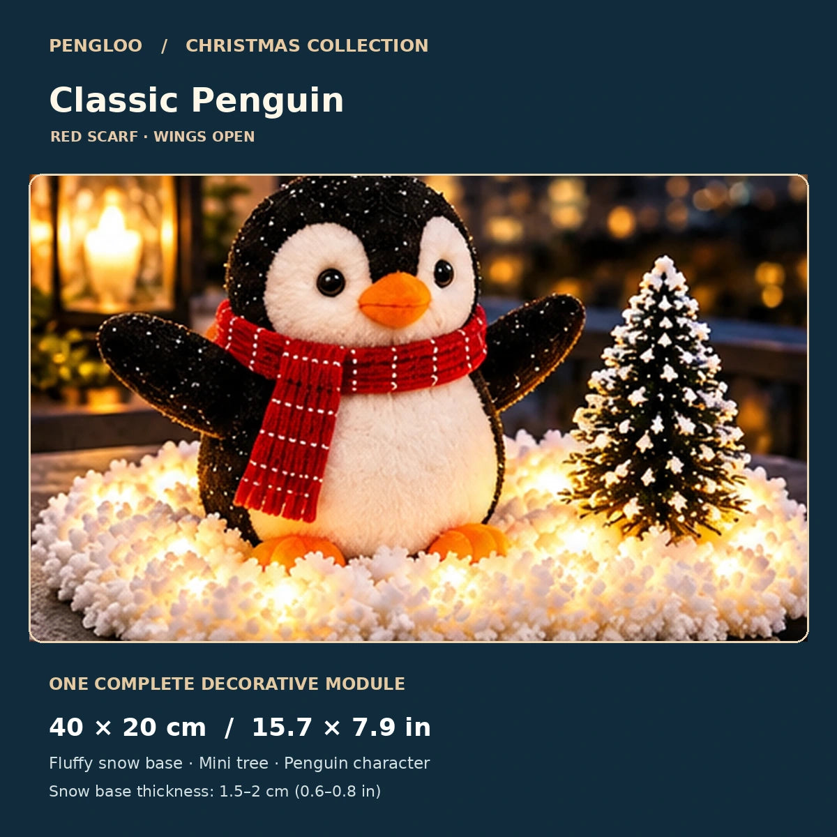 Pengloo™ Snowy Christmas Penguin Décor | Choose 1 or All 5