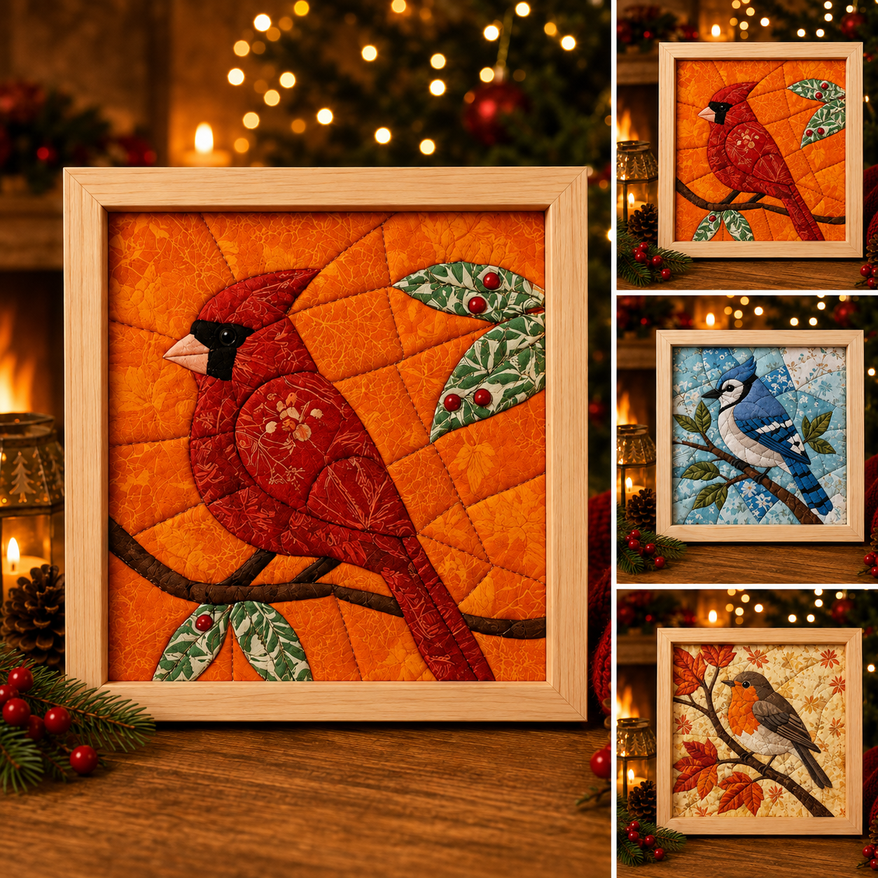 🔥2026 Xmas Sale - 🎄 Christmas Memory Fabric Art DIY Kit