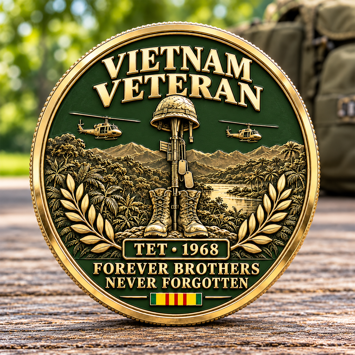 đLast Day 60% OFF - Was There â Tet â68 âForever Brothersâ Vietnam Veteran Commemorative Coin