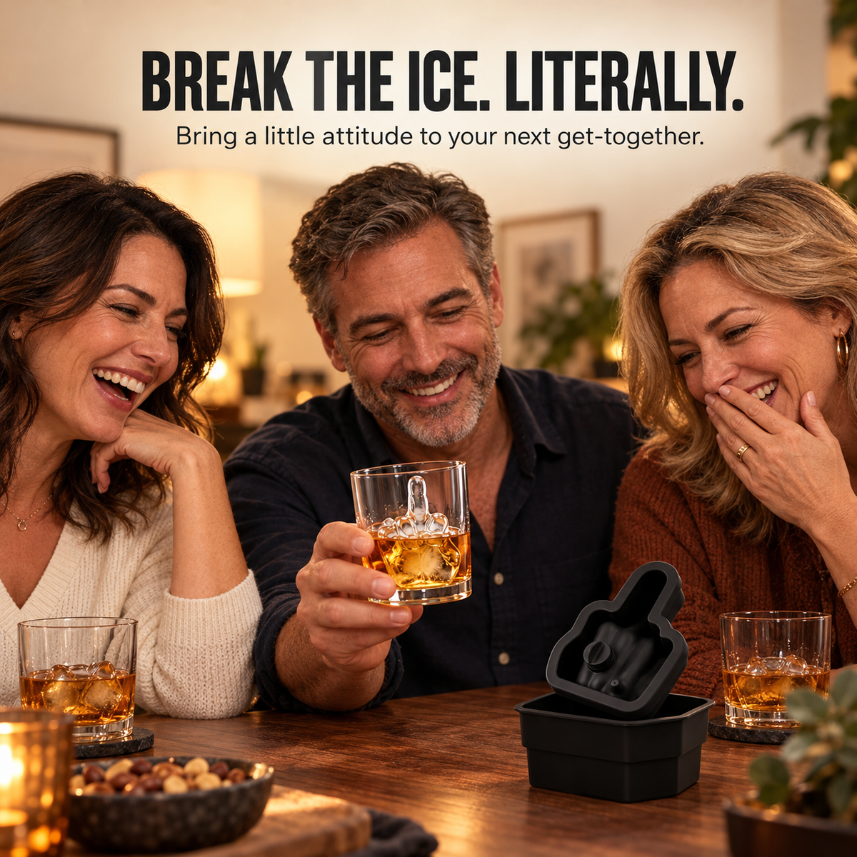 Ice With Attitude – Middle Finger Ice Cube Mold