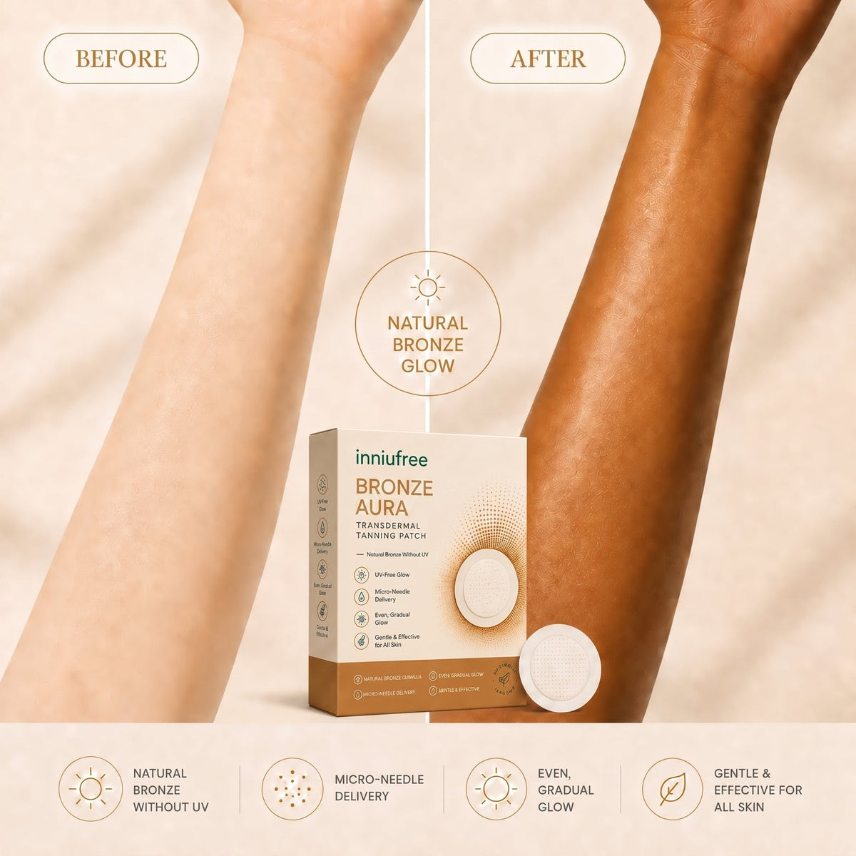 Inniufree™ Transdermal Tanning Patch