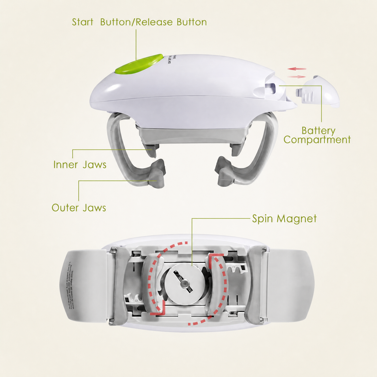 One-Touch Automatic Jar Opener – 🫙Hands-Free Electric Lid Twister for Seniors & Arthritis