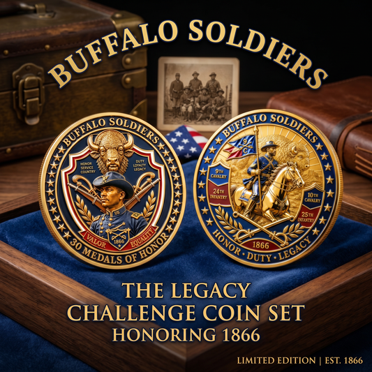 🐎 1866-2026 Buffalo Soldiers Commemorative Metal Medal - 160th Anniversary Limited
