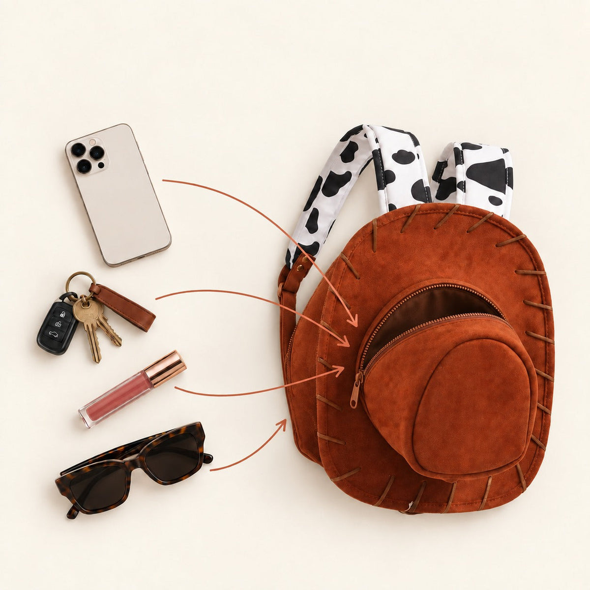 Handmade Cowgirl Hat Backpack - Handmade By Megan
