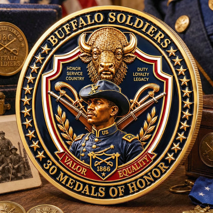 🐎 1866-2026 Buffalo Soldiers Commemorative Metal Medal - 160th Anniversary Limited