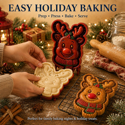 ⏳ Last Day 50% OFF – 🎄 9-Design Christmas Mini Pie Mold Collection 🥧✨