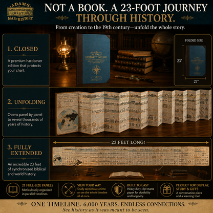 SPECIAL OFFER | Synchronological History Chart – 6,000 Years of Biblical & World Events in One Fold-Out Timeline