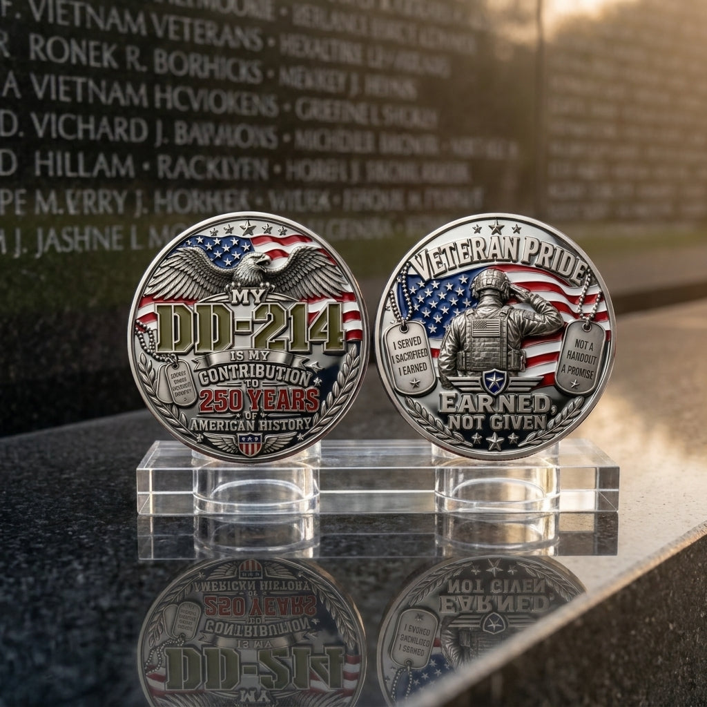 DD-214 Veteran Hat -It's a veteran thing - Embroidered Edition🎁 Free Honor Coin With Every Cap Purchase