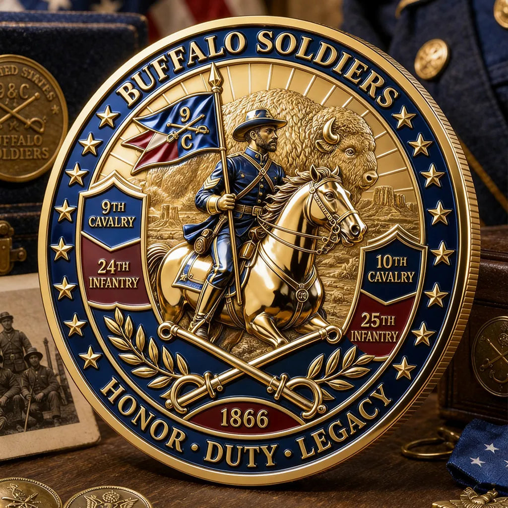 🐎 1866-2026 Buffalo Soldiers Commemorative Metal Medal - 160th Anniversary Limited