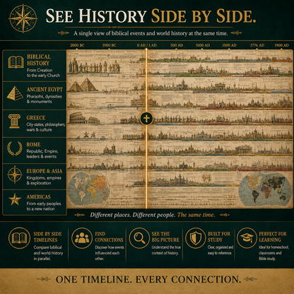 SPECIAL OFFER | Synchronological History Chart – 6,000 Years of Biblical & World Events in One Fold-Out Timeline