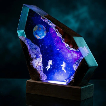 Worlds Within – Ocean & Galaxy Night Light (Ryan Handmade®) - Only 11 Left