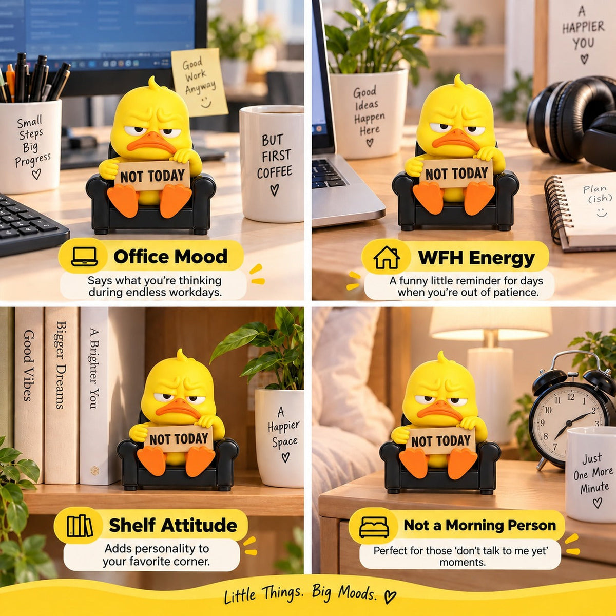 Bad Mood Duck Desk Figurine Collection