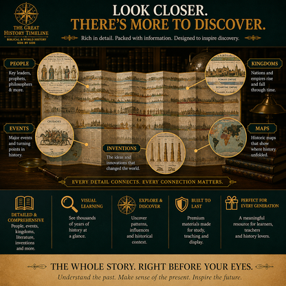 SPECIAL OFFER | Synchronological History Chart – 6,000 Years of Biblical & World Events in One Fold-Out Timeline