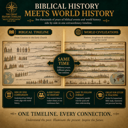 SPECIAL OFFER | Synchronological History Chart – 6,000 Years of Biblical & World Events in One Fold-Out Timeline