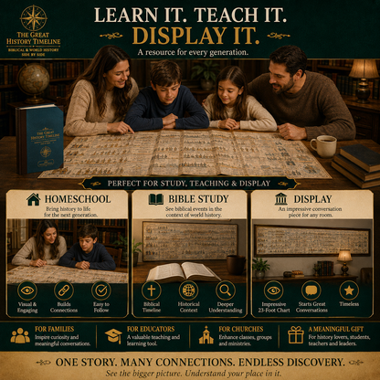 SPECIAL OFFER | Synchronological History Chart – 6,000 Years of Biblical & World Events in One Fold-Out Timeline