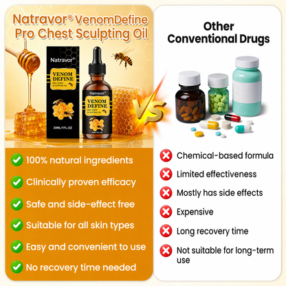 🔥 MEN’S CHEST-CONTOUR UPGRADE💪 Natravor® VenomDefine Pro Chest Sculpting Oil 🐝 Daily Bee Venom Support for a Firmer-Looking, More Defined Chest🔥