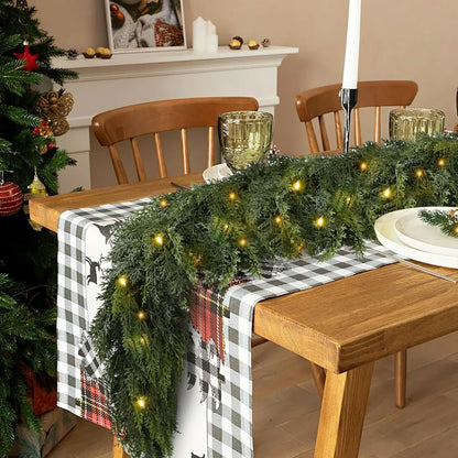 🏆2026 HOT SALE💥 Pre-lit Christmas Cedar Garland