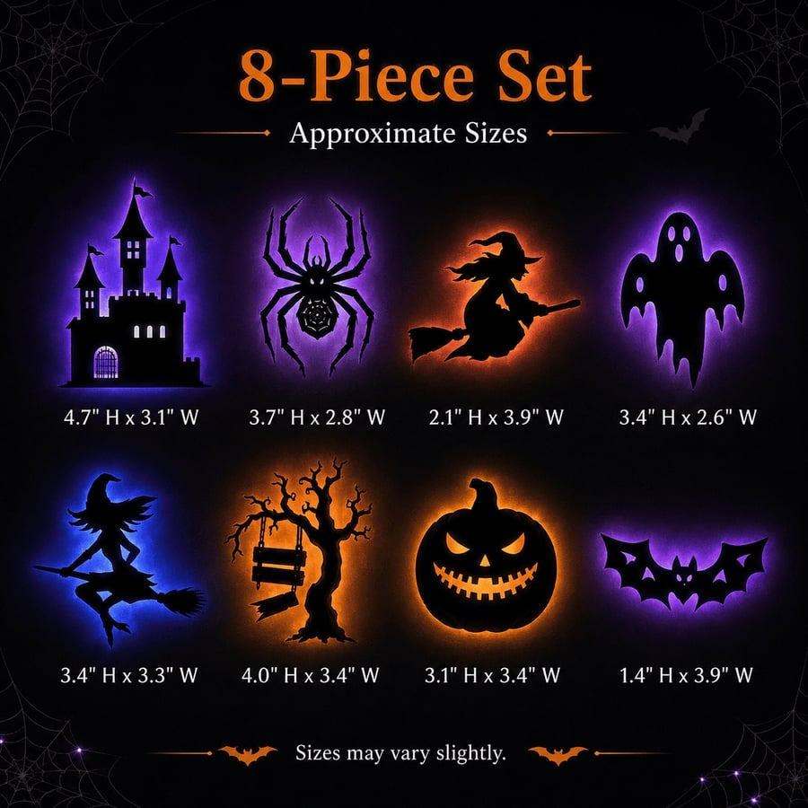 🎃Early Halloween Sale 49% OFF👻Halloween LED Silhouette Wall Light Stickers
