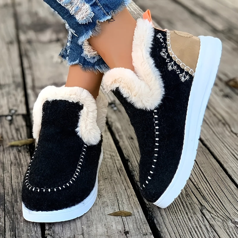 🎄Christmas Day Sale OFF🔥 - Kickly Orthopedic Fleece Slip-On Boots