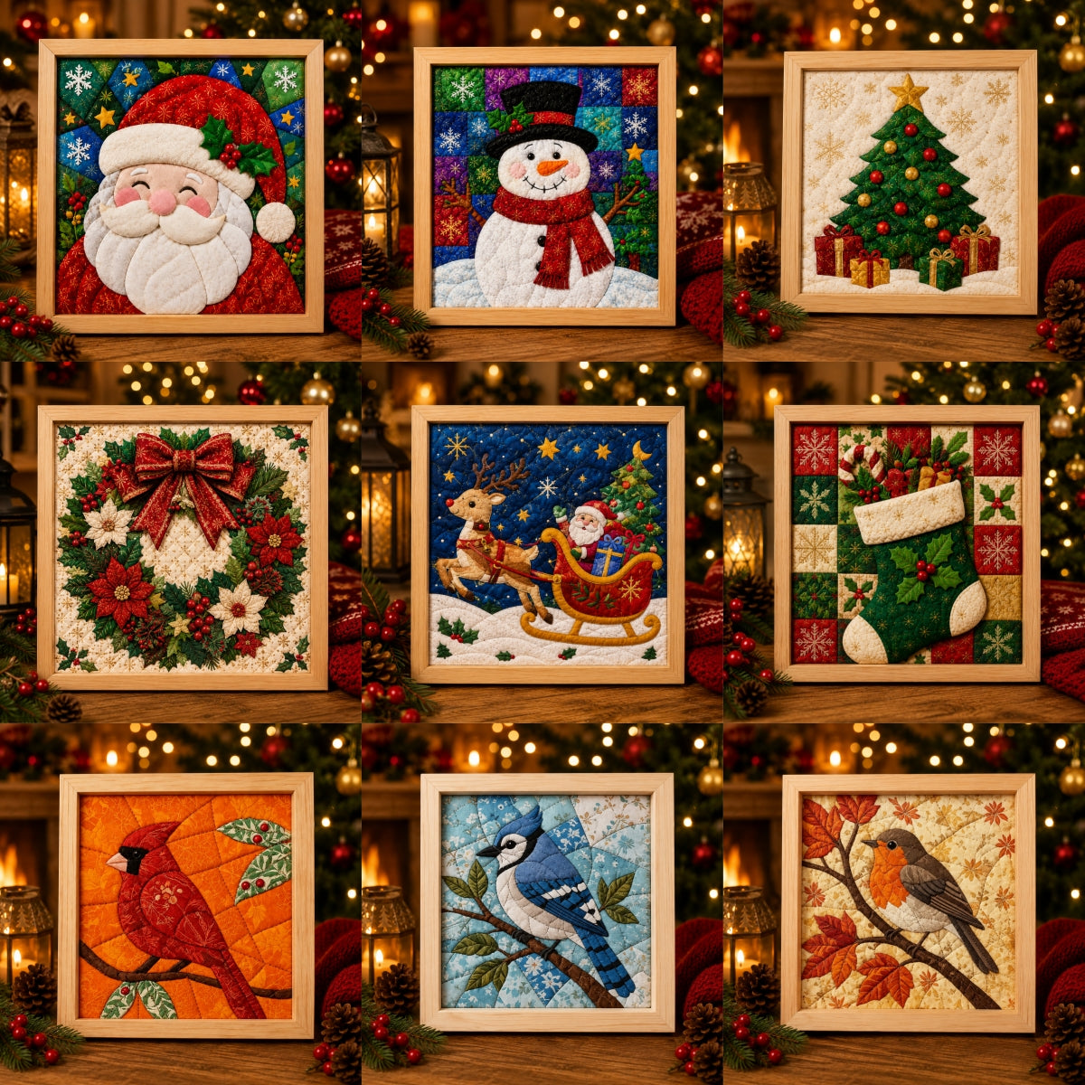 🔥2026 Xmas Sale - 🎄 Christmas Memory Fabric Art DIY Kit