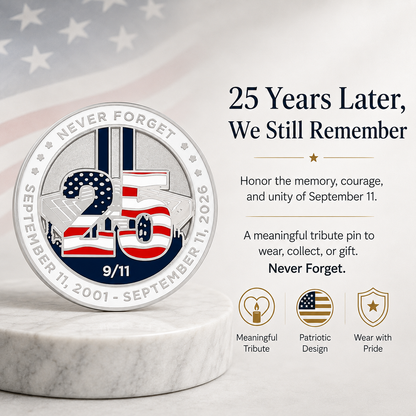 25th Anniversary "All Locations" Remembrance Pin (2001–2026)