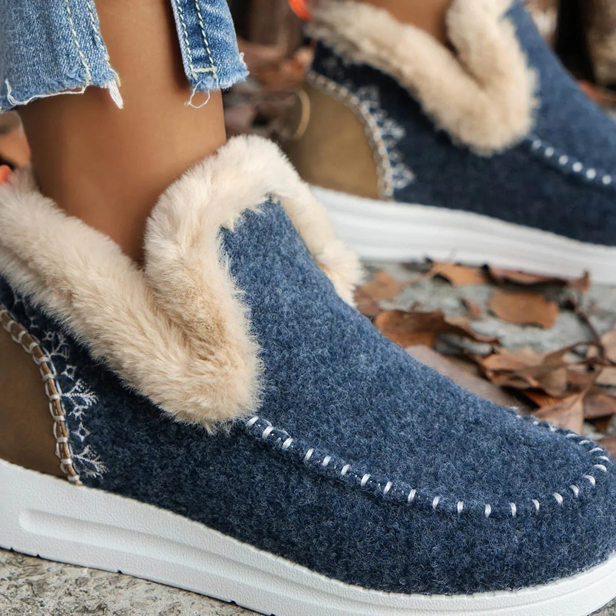🎄Christmas Day Sale OFF🔥 - Kickly Orthopedic Fleece Slip-On Boots
