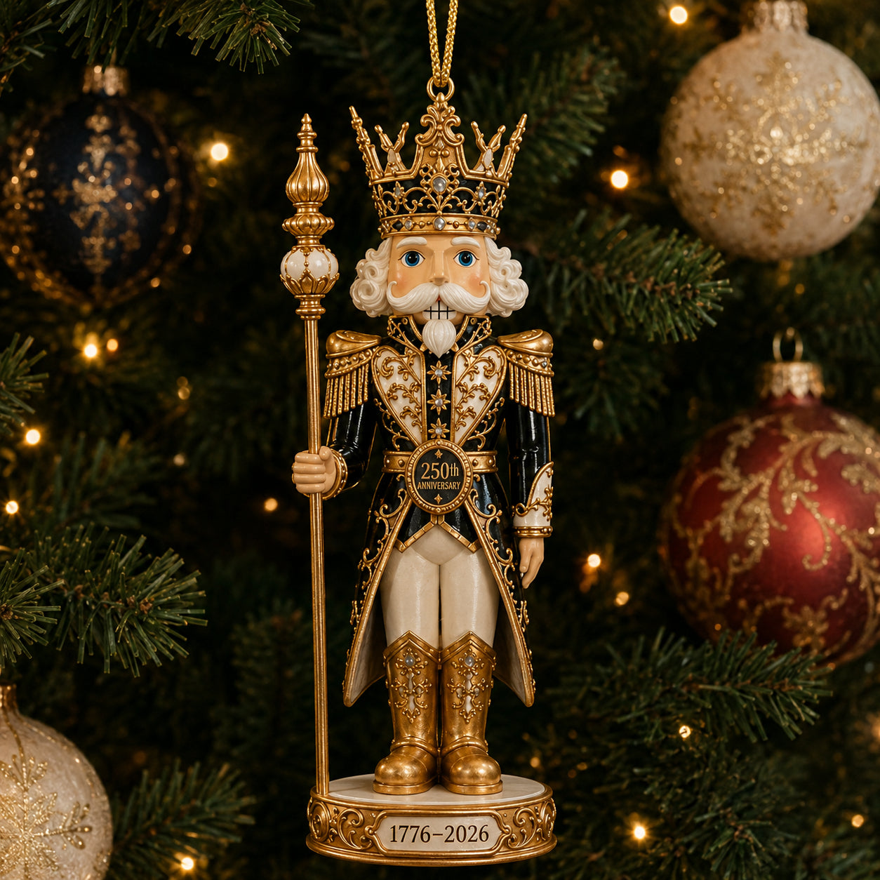 👑 America 250th Anniversary Nutcracker King Christmas Ornament Collection🎄
