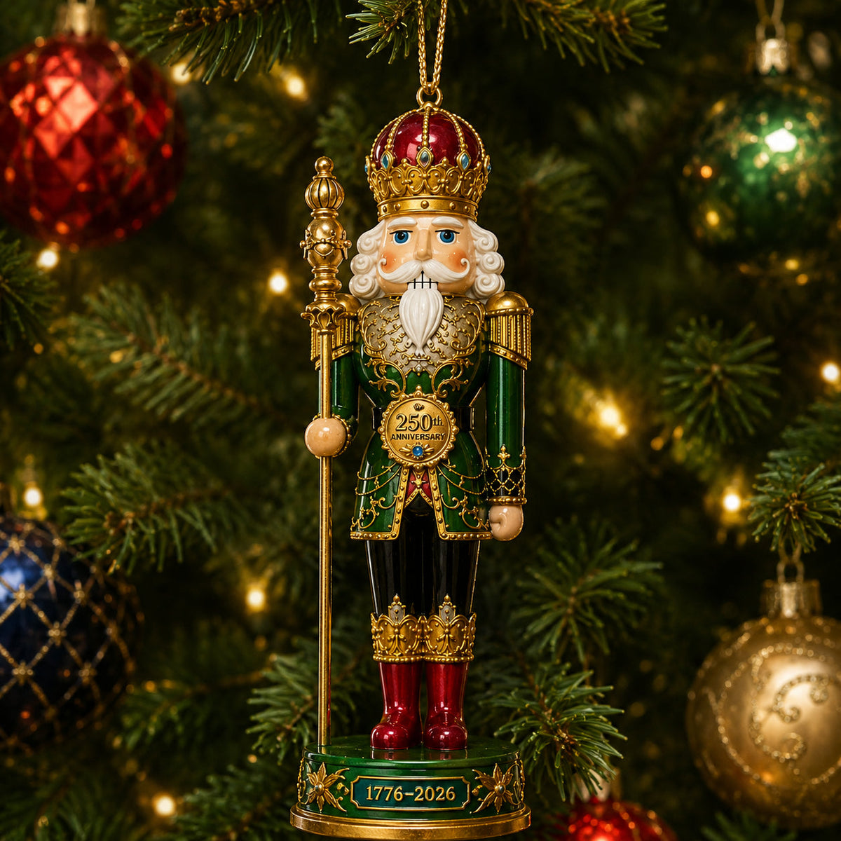 👑 America 250th Anniversary Nutcracker King Christmas Ornament Collection🎄