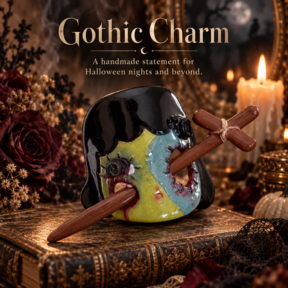 🎃Enchanted Harvest™ Handmade Autumn Ceramic Hair Pin