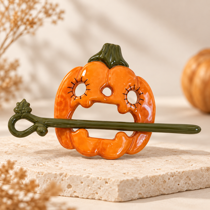 🎃Enchanted Harvest™ Handmade Autumn Ceramic Hair Pin