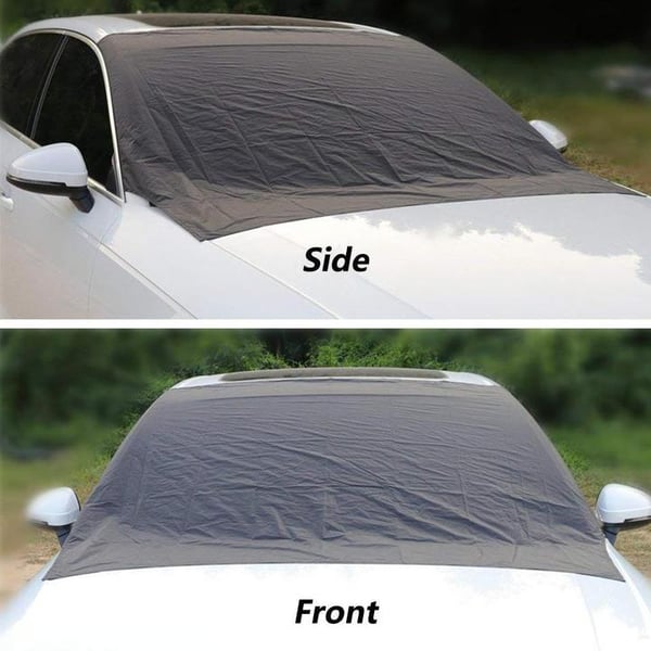 Windshield Anti-Snow & Anti-Frost Cover with Mirror Protection – Ready-to-Drive in Any Weather!