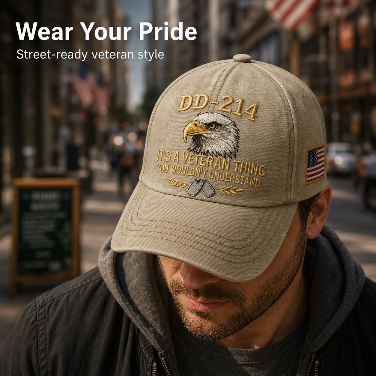 DD-214 Veteran Hat -It's a veteran thing - Embroidered Edition🎁 Free Honor Coin With Every Cap Purchase