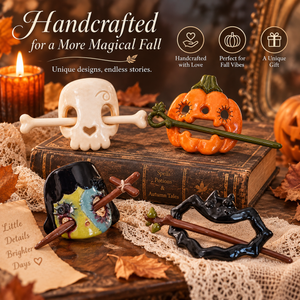 🎃Enchanted Harvest™ Handmade Autumn Ceramic Hair Pin