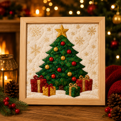 🔥2026 Xmas Sale - 🎄 Christmas Memory Fabric Art DIY Kit
