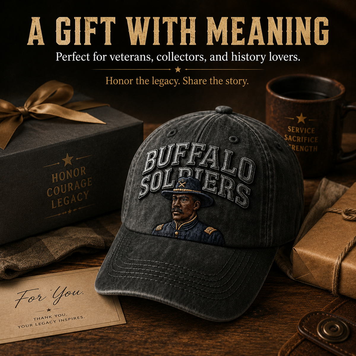 🐎 1866-2026 Buffalo Soldiers Legendary Heritage Embroidered Cap - 160th Anniversary Limited