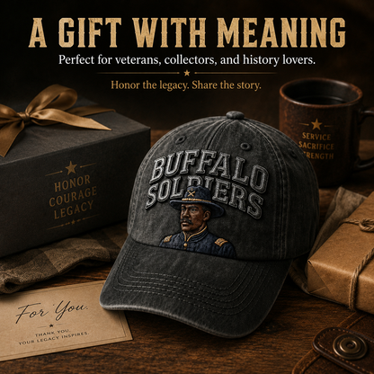 🐎 1866-2026 Buffalo Soldiers Legendary Heritage Embroidered Cap - 160th Anniversary Limited