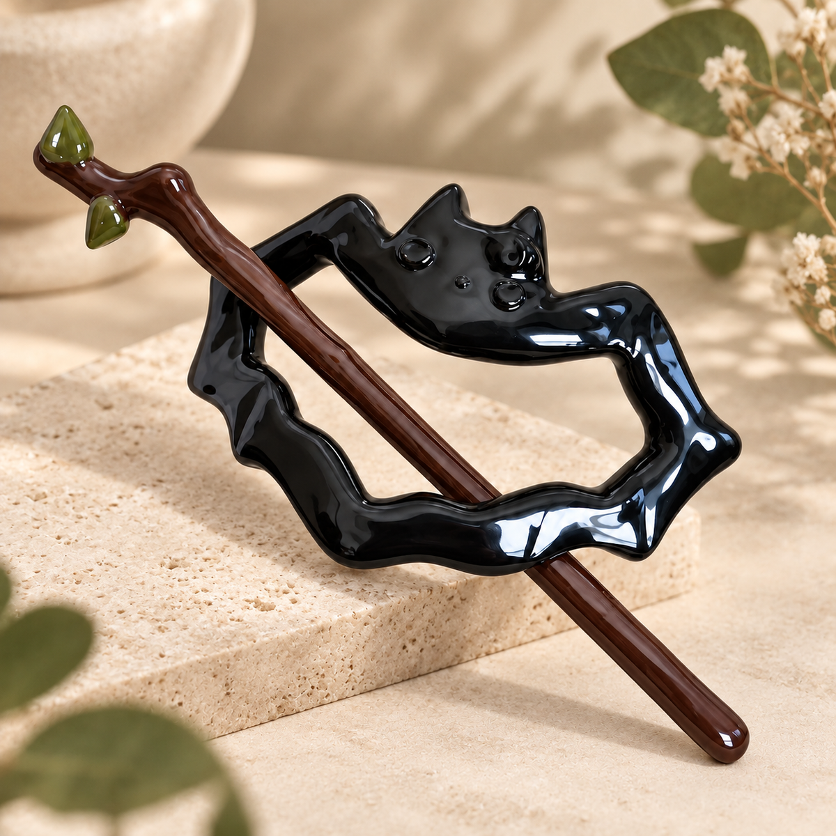 🎃Enchanted Harvest™ Handmade Autumn Ceramic Hair Pin
