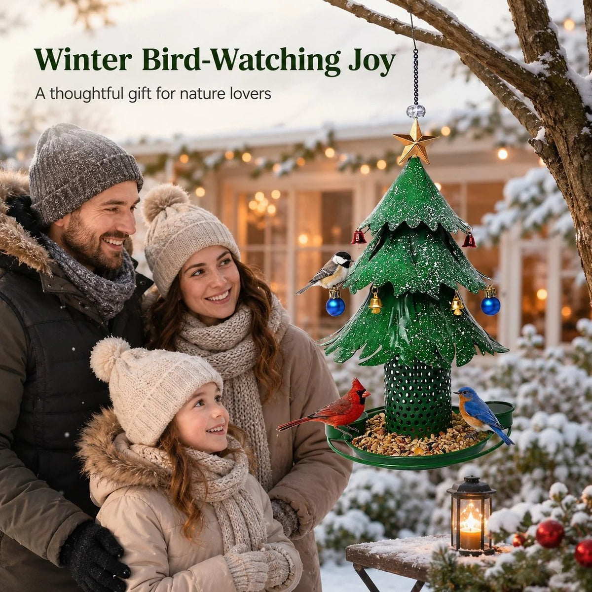 🌟HOT SALE🌟Christmas Tree Bird Feeder🎄Festive Backyard Holiday Decor