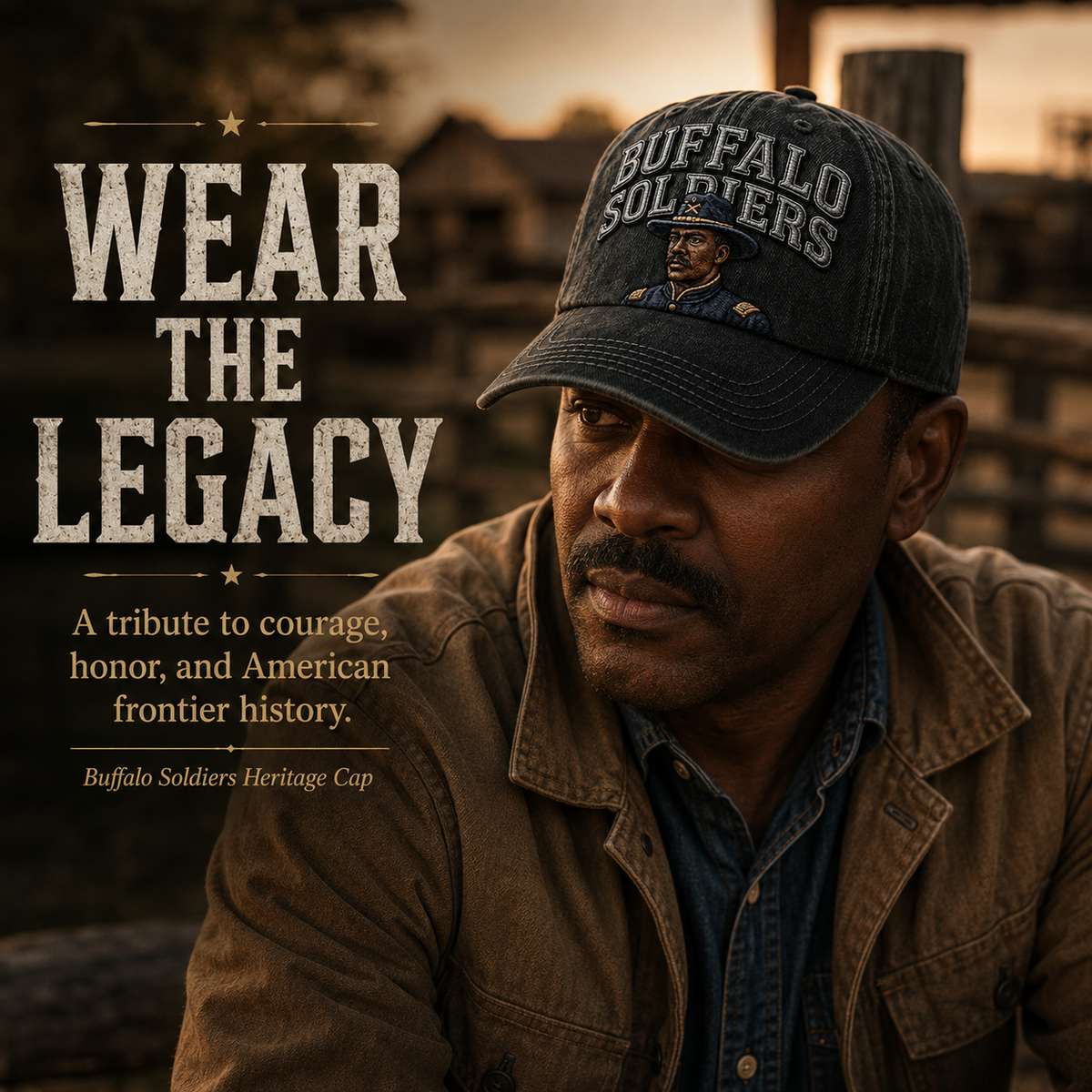 🐎 1866-2026 Buffalo Soldiers Legendary Heritage Embroidered Cap - 160th Anniversary Limited