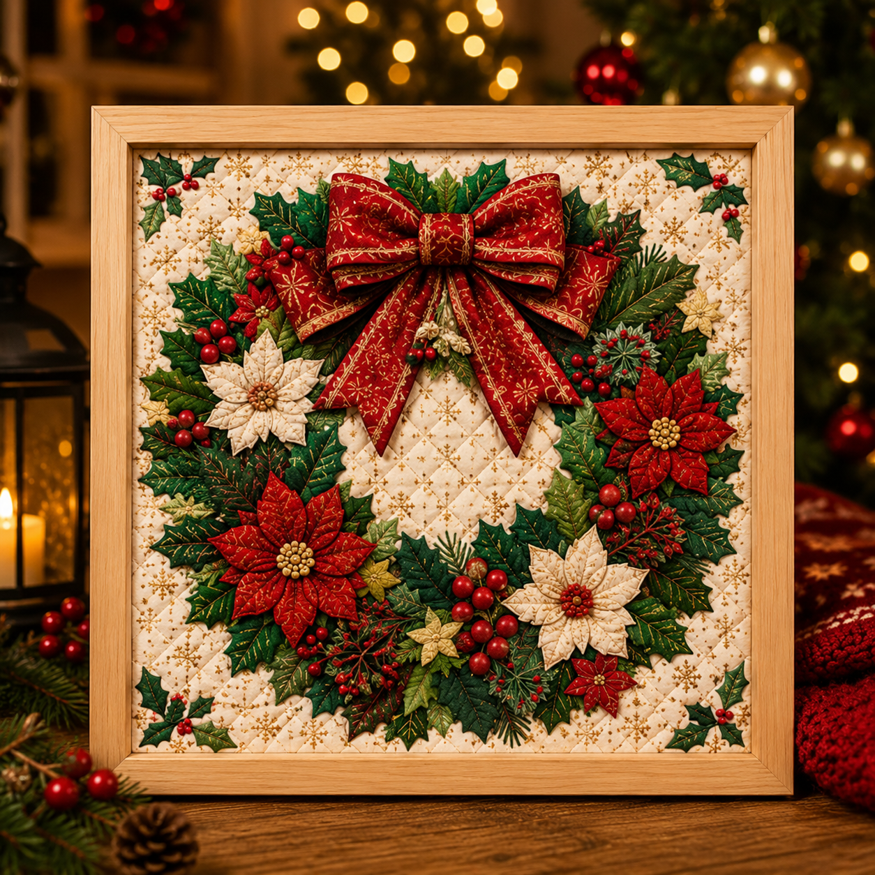 🔥2026 Xmas Sale - 🎄 Christmas Memory Fabric Art DIY Kit