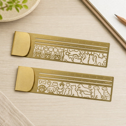 🔥Last Day 49% OFF 🐱✨ Cat Lover’s 2-in-1 Metal Bookmark Ruler