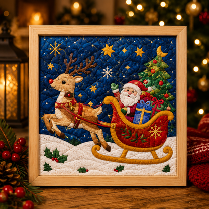 🔥2026 Xmas Sale - 🎄 Christmas Memory Fabric Art DIY Kit