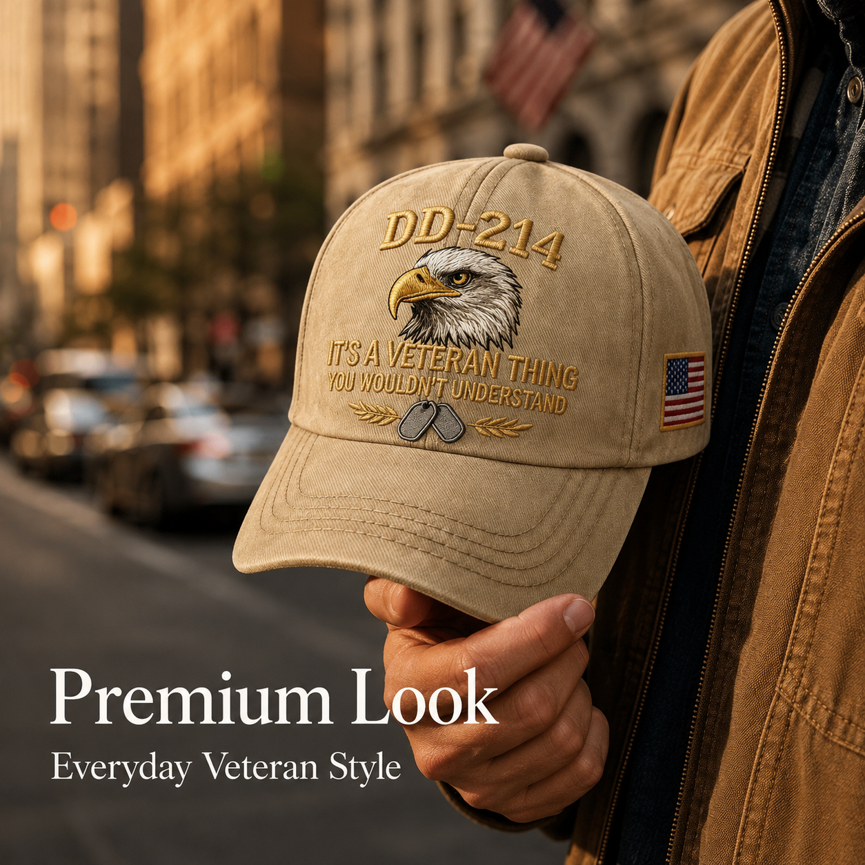 DD-214 Veteran Hat -It's a veteran thing - Embroidered Edition🎁 Free Honor Coin With Every Cap Purchase