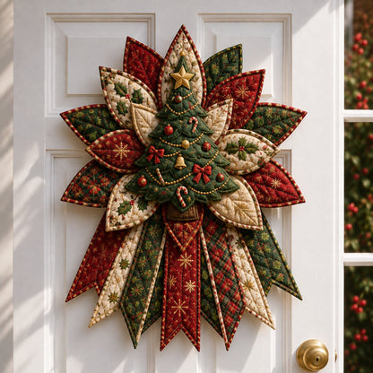 🎉 Holiday Celebration 49% OFF 🎄 – Festive Quilted Christmas Door Hanging DIY Sewing Kit