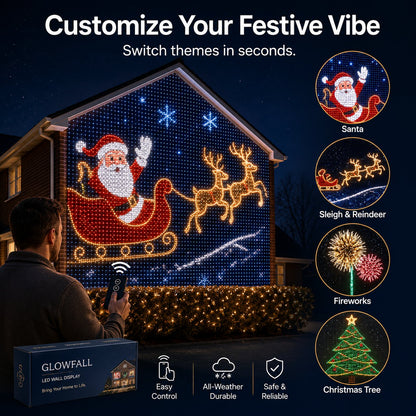 🎇✨Christmas LED House Net & Smart Outdoor Wall Curtain Light
