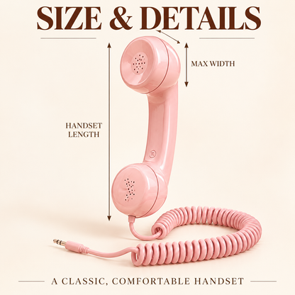 Ringlet Retro Phone Handset for Smartphones – Bring Back the ’80s