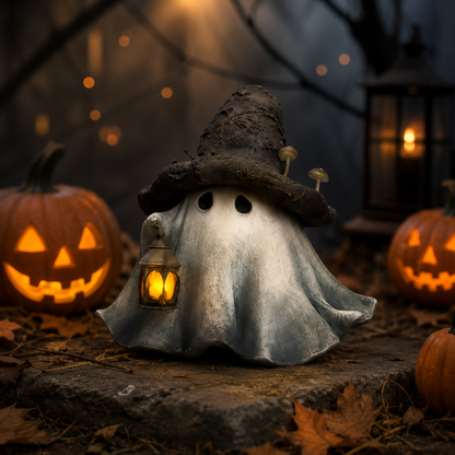 🎃 Touch-To-Light Witch Ghost LED Lamp – Cozy Halloween Decor