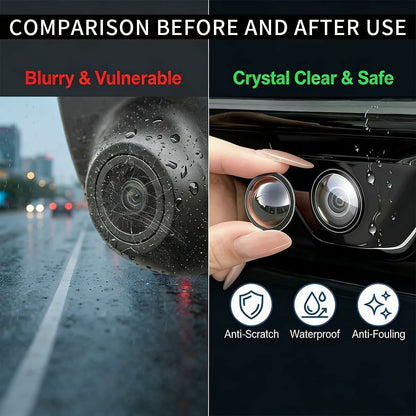2 Pcs Mirror Shape 360 Panoramic Rearview Car Camera Lens Cover 🚗