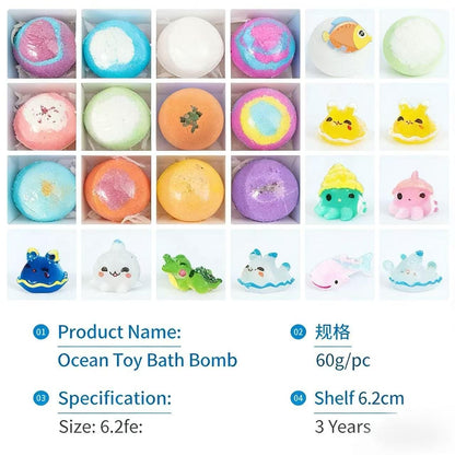 🛁🐣Bath Bombs For Kids – 12 Pack With Surprise Toys Inside, Easter Basket Stuffers