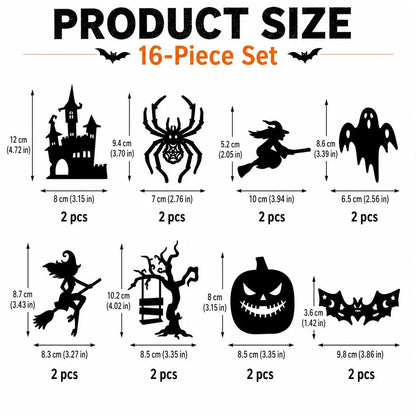 🎃Early Halloween Sale 49% OFF👻Halloween LED Silhouette Wall Light Stickers